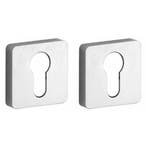 Set van twee PC-plaatjes Minimal/Maximal glans chroom, Verzenden, Nieuw