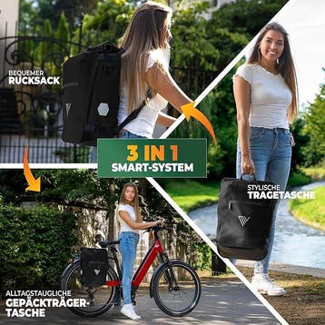 2dekans | MIVELO - 3-in-1 Fietstas Rugzak - 15 liter Inhoud, Ophalen of Verzenden, Zo goed als nieuw