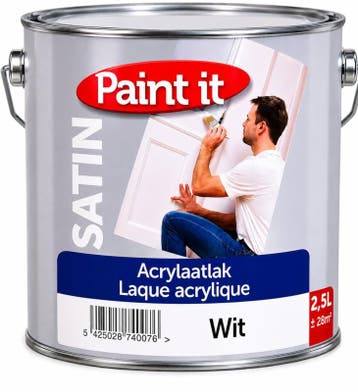 Farrow & Ball - No. 2013 String - Paint it Satin Acrylaat..., Ophalen of Verzenden, Nieuw, Overige kleuren, Lak