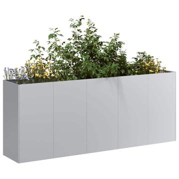vidaXL Plantenbak 200x40x80 cm gegalvaniseerd staal, Verzenden, Nieuw, Metaal