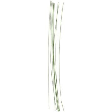 Bloemsteeldraad, L: 30 cm, d 0,6 mm, groen, 20 stuk/ 1 doos, Nieuw