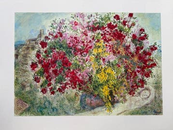 Marc Chagall (1887-1985) - Les jardins de saint Paul, Antiek en Kunst