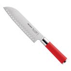 Rood Santoku mes | 18 cm, Verzenden