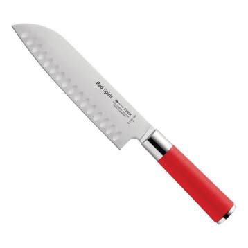Rood Santoku mes | 18 cm, Verzenden