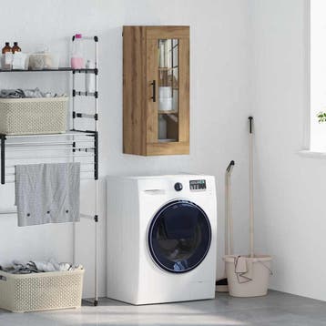 vidaXL Wandkast Artisan Eiken 34,5 x 34 x 90 cm, Huis en Inrichting, Kasten | Buffetkasten, Minder dan 50 cm, Verzenden, Nieuw