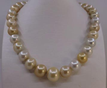 Halsketting Grote maat - ALGT-gecertificeerde gouden en, Sieraden, Tassen en Uiterlijk, Kettingen, Nieuw