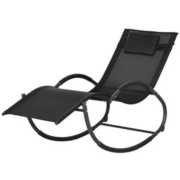 Schommelstoel Tuinstoel Ligstoel, Inclusief Hoofdsteun, 155, Tuin en Terras, Terrasdelen en Vlonders, Verzenden, Nieuw