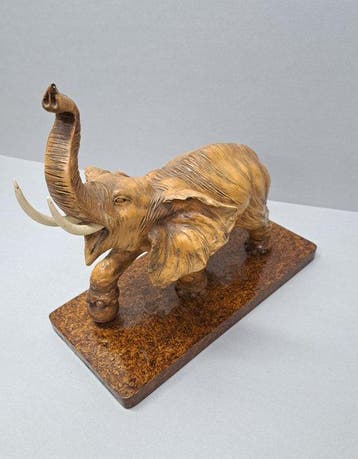 sculptuur, Scultura Elefante - 30.5 cm - Hars