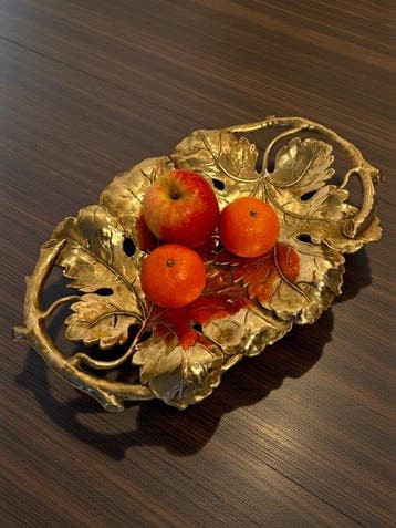 Fruitschaal - 1910s Jugendstil 39x25cm - Messing