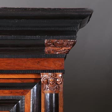 Reusachtige Hollandse kolomkast ca 1700 unieke kwaliteit met, Ophalen of Verzenden