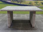 Ibiza XL lounge-diningtafel 140x80xH70 cm wit grijs, Tuin en Terras, Ophalen of Verzenden, Nieuw, Wicker