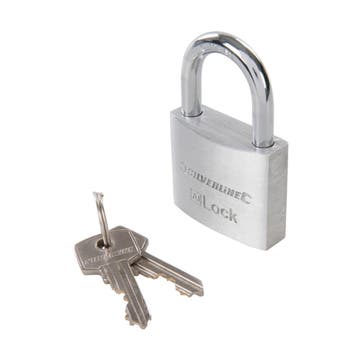 Silverline hangslot korte beugel - aluminium, stalen beug..., Ophalen of Verzenden, Nieuw