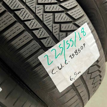 2 x Continental Winter TS850P 225-55-18 18BWinterbanden 6..., 18 inch, Gebruikt, Band(en), Personenwagen