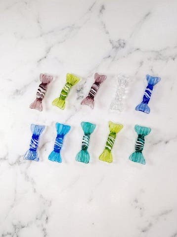 Presse-papier (10) - Murano-glas, Venetiaanse snoepjes
