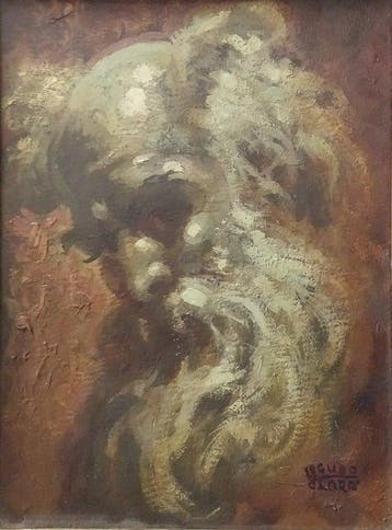 Agudo Clara (1880-1966) - Portret van een oude man in, Antiek en Kunst, Kunst | Schilderijen | Klassiek