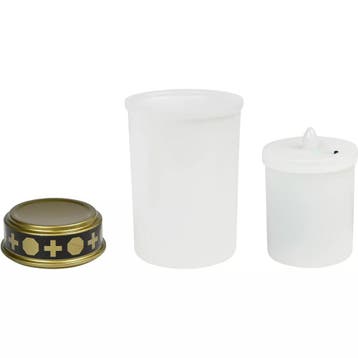 Benson Rouwlicht op batterij wit - 65x 120 mm - LED (Tuin), Ophalen of Verzenden, Nieuw