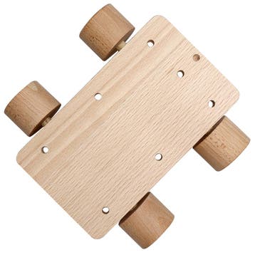 Go Handmade Houten Roller - 17 x 16,5 x 4 cm - Onderstel v, Ophalen of Verzenden, Nieuw