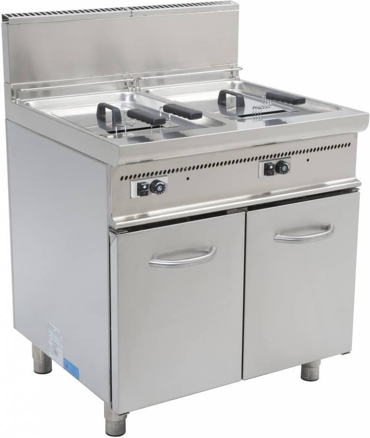 Gasfritteuse met Poten 2 x 13 Liter | 2 jaar garantie Saro, Zakelijke goederen, Horeca | Keukenapparatuur, Verzenden
