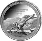 1 Troy Ounce - Zilver .999 - Velociraptor 2025 - 31,1 gram -, Postzegels en Munten, Edelmetalen en Baren