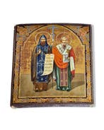 Icoon - Sint Cyrillus en Sint Methodius - Hout, Antiek en Kunst