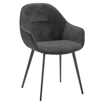 Stoelen | TERA |  Fluweel/Metaal | Hunter |  Zwarte Poten |, Verzenden, Nieuw in verpakking