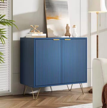 Nieuw: Scandinavische Dressoirkast - Modern Marineblauw, Huis en Inrichting, Kasten | Dressoirs, Verzenden, Nieuw