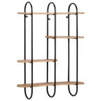 vidaXL Wandplank 90x20x116,5 cm Massief Ruw Hout Mango, Verzenden, Nieuw