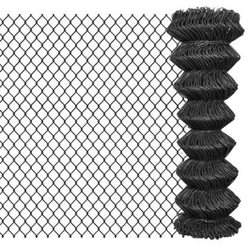 vidaXL Gaashek 25x1,25 m staal grijs, Tuin en Terras, Verzenden, Nieuw, IJzer
