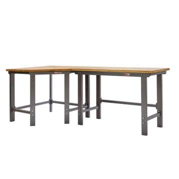 Werkbank hoekopstelling - Hoek werkbank 260 cm lang grijs, Ophalen of Verzenden, Nieuw