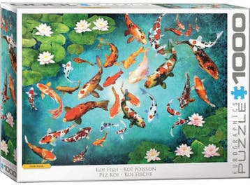 Kleurrijke Koikarpers Puzzel (1000 stukjes) | Eurographics -, Verzenden, Nieuw