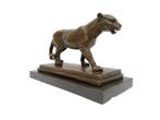 Beeldje - Lioness - Brons, Marmer, Antiek en Kunst