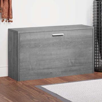 vidaXL Schoenenbank 80x24x45 cm bewerkt hout grijs sonoma, Verzenden, Nieuw