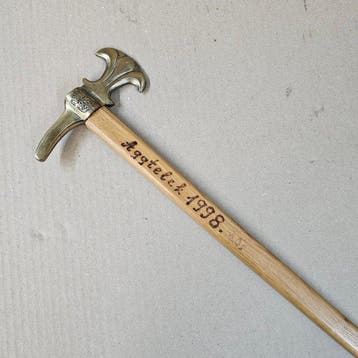 Wandelstok - Messing, Hout - Bergmann Steiger Stock