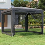 vidaXL Partytent met 4 mesh zijwanden 3x3 m HDPE, Tuin en Terras, Partytenten, Verzenden, Nieuw, Partytent