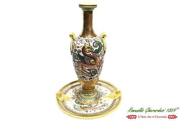 Deruta Vaso ceramica dipinta a mano Maiolica di Deruta