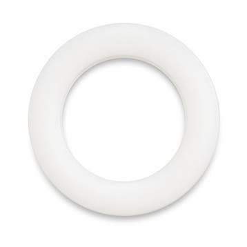 Nylon ring wit 20x11x3 mm, Ophalen of Verzenden