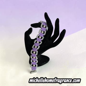 Heaven ladder lavendel Pearl, Sieraden, Tassen en Uiterlijk, Antieke sieraden, Ophalen of Verzenden, Overige materialen, Armband