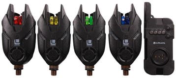 Ultimate E-tension Bite Alarm Beetmelder Set 4+1, Verzenden, Nieuw, Overige typen
