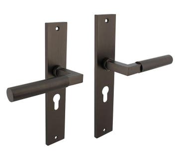 Intersteel deurklink Bau-Stil op langschild PC55 antraciet, Verzenden, Nieuw