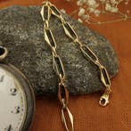 Gouden closed forever armband (Schakelarmband), Sieraden, Tassen en Uiterlijk, Armbanden, Ophalen of Verzenden, Gebruikt, Overige kleuren