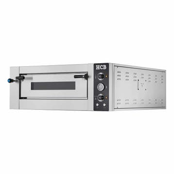 HCB Pizzaoven - 6 pizzas - 34 cm doorsnede - 400V - RVS, Verzenden, Nieuw in verpakking, Overige typen