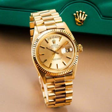 Rolex - Day-Date 36 18k Gold Fluted Bezel - 1803 - Heren -, Nieuw