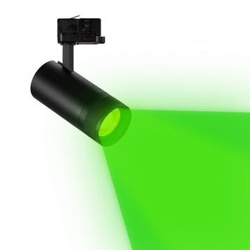 LED Railspot Targa L Zwart - 3-Fase - 12W - Groen licht, Huis en Inrichting, Nieuw