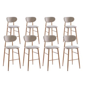 DS4U - Sumi barkruk 75 cm - Set van 8 - Beige / naturel, Ophalen of Verzenden, Nieuw
