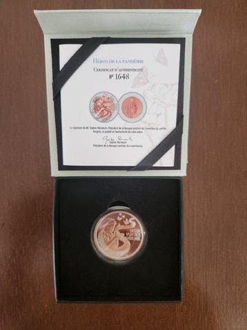 Luxemburg. 25 Euro 2023 Helden der Pandemie Proof (Zonder