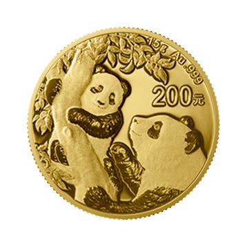 15 gram gouden munt Panda 2021, Verzenden