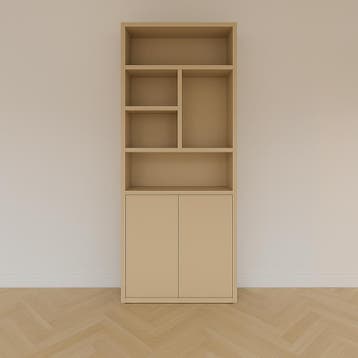 123Kast - Vakkenkast Mendoza 01 - 90x35x220H cm - 2 push to, Verzenden, Nieuw