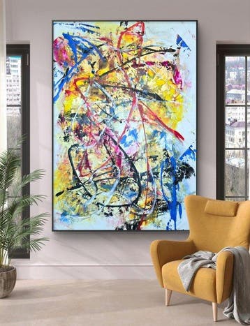 Micha Lenartowicz - Touch of Gold - XXL, Antiek en Kunst, Kunst | Schilderijen | Modern