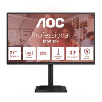 AOC Q27E4CV 27 16:9 IPS 120Hz 2560x1440 HA, Computers en Software, Monitoren, Verzenden, Zo goed als nieuw