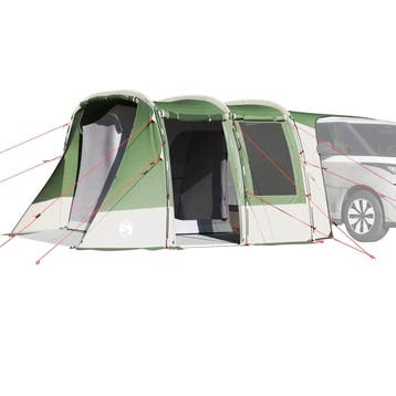 vidaXL Autotent waterdicht groen, Caravans en Kamperen, Verzenden, Nieuw, Tot en met 2